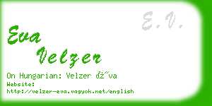 eva velzer business card